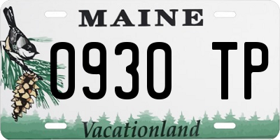 ME license plate 0930TP