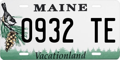 ME license plate 0932TE