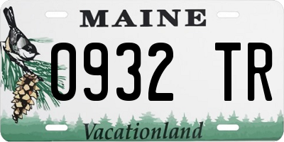 ME license plate 0932TR