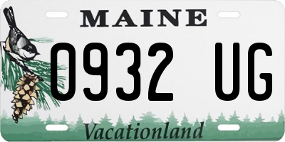 ME license plate 0932UG