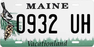 ME license plate 0932UH