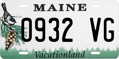 ME license plate 0932VG