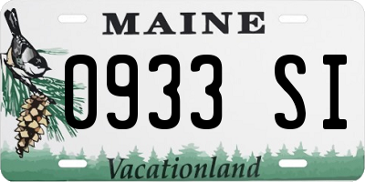 ME license plate 0933SI