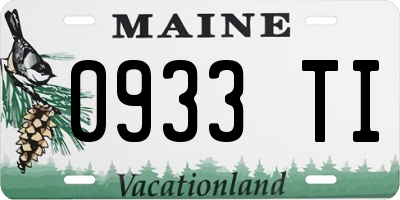 ME license plate 0933TI