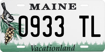 ME license plate 0933TL