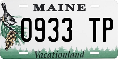 ME license plate 0933TP