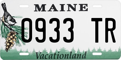 ME license plate 0933TR