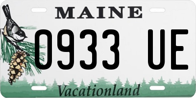 ME license plate 0933UE