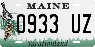 ME license plate 0933UZ