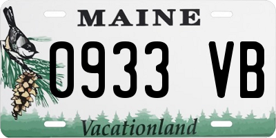 ME license plate 0933VB