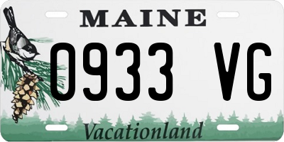 ME license plate 0933VG