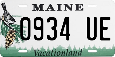 ME license plate 0934UE