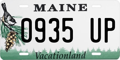 ME license plate 0935UP