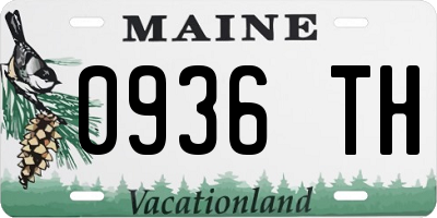 ME license plate 0936TH
