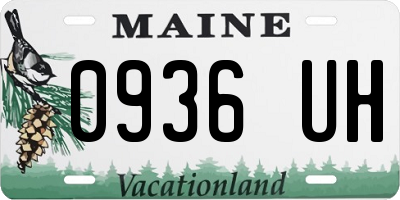 ME license plate 0936UH