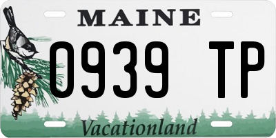 ME license plate 0939TP