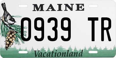 ME license plate 0939TR