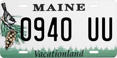 ME license plate 0940UU
