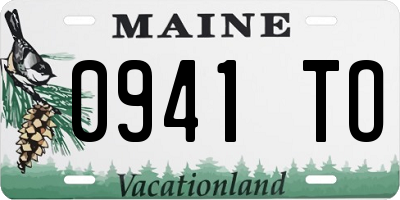 ME license plate 0941TO