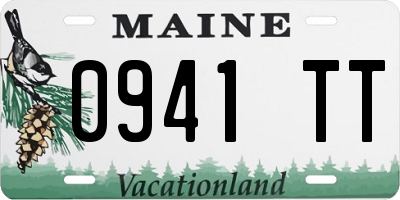 ME license plate 0941TT
