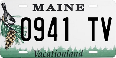 ME license plate 0941TV