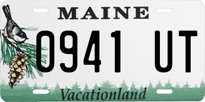 ME license plate 0941UT