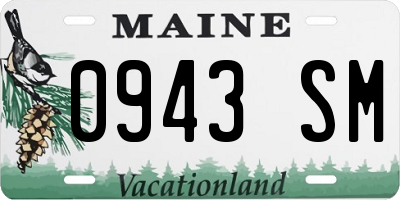 ME license plate 0943SM