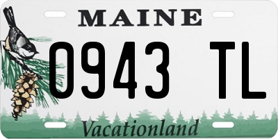 ME license plate 0943TL