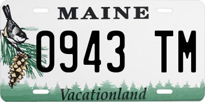 ME license plate 0943TM