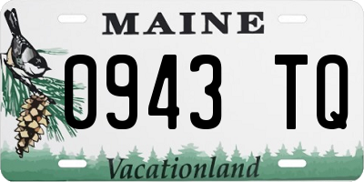 ME license plate 0943TQ