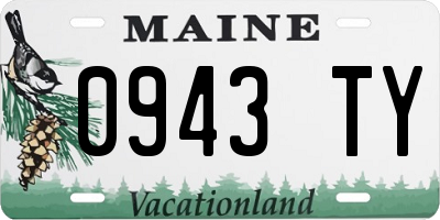 ME license plate 0943TY