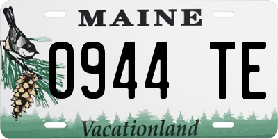 ME license plate 0944TE
