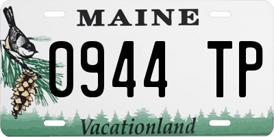 ME license plate 0944TP