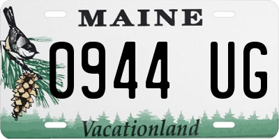ME license plate 0944UG