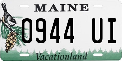 ME license plate 0944UI