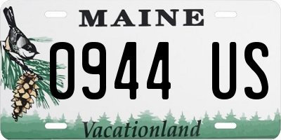 ME license plate 0944US