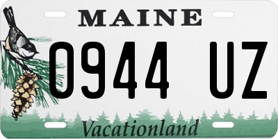 ME license plate 0944UZ