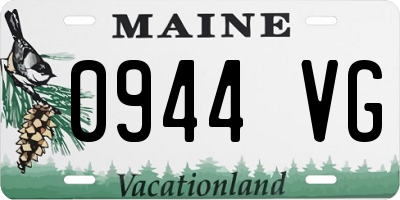 ME license plate 0944VG