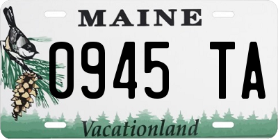 ME license plate 0945TA