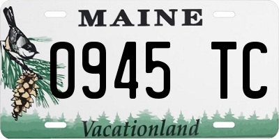 ME license plate 0945TC