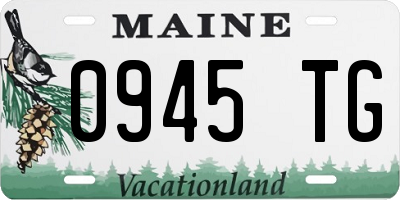 ME license plate 0945TG