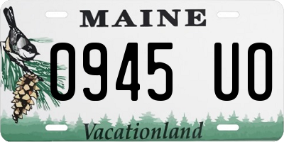 ME license plate 0945UO