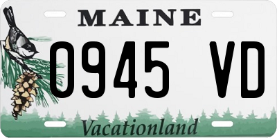 ME license plate 0945VD