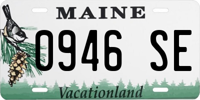 ME license plate 0946SE