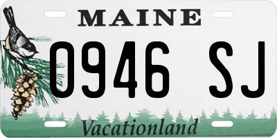 ME license plate 0946SJ