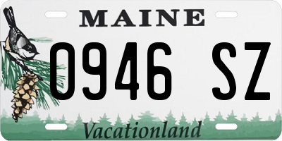ME license plate 0946SZ