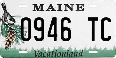 ME license plate 0946TC