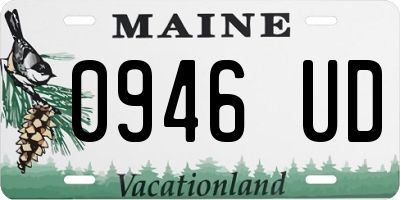 ME license plate 0946UD
