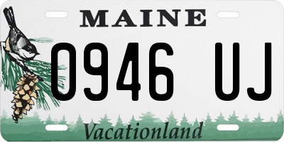 ME license plate 0946UJ