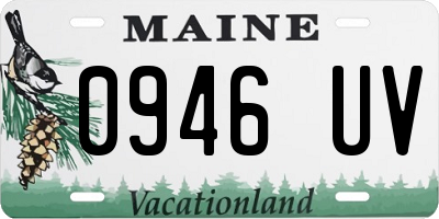 ME license plate 0946UV